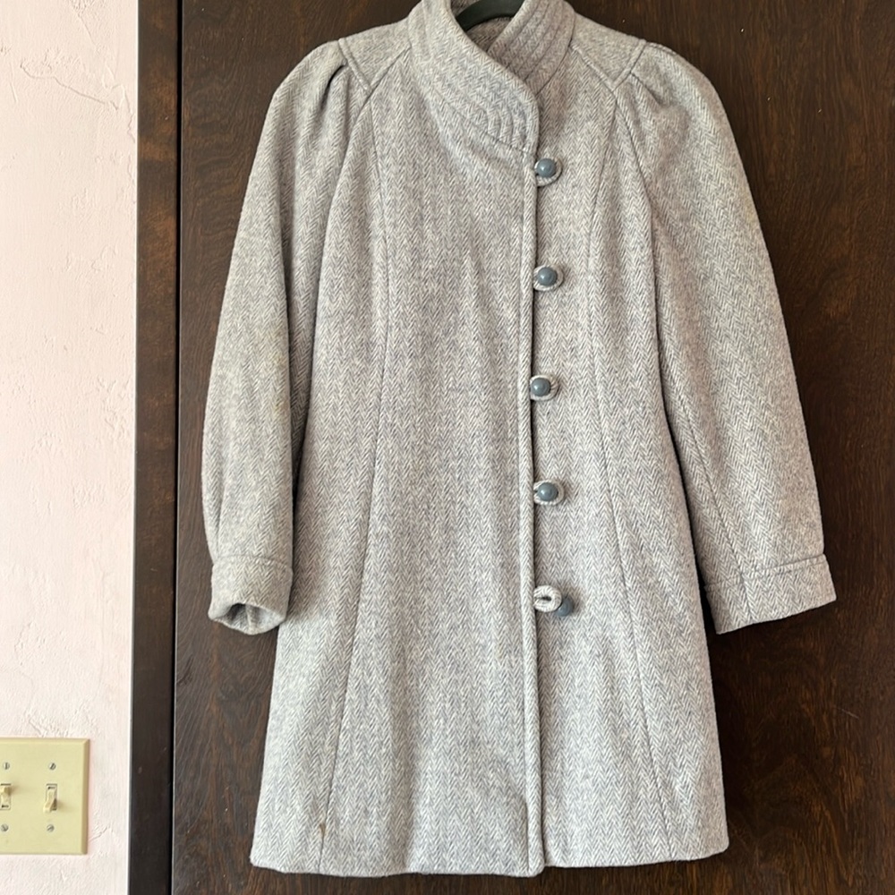 Vintage Grey Wool Jacket Coat
